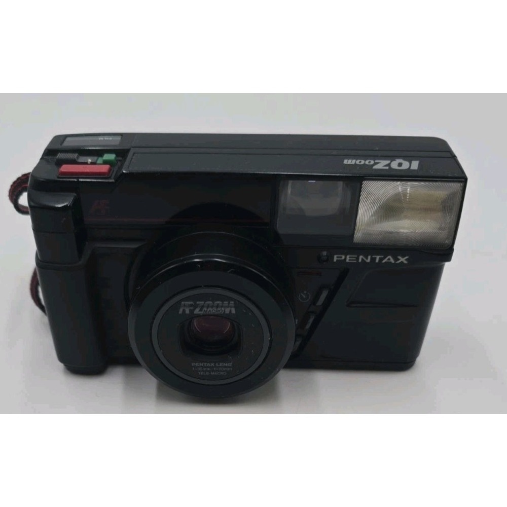 Pentax IQZoom AF Zoom Macro 35mm Film Camera 35-70mm Lens Tested Working